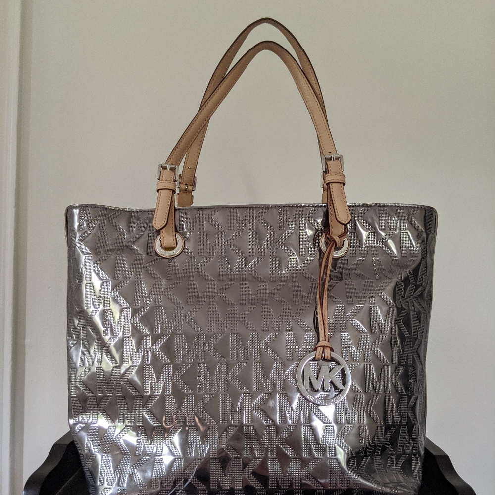 Michael Kors Metallic Signature Tote